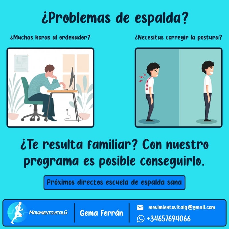 Ejercicio físico para la salud y Escuela de espalda sana